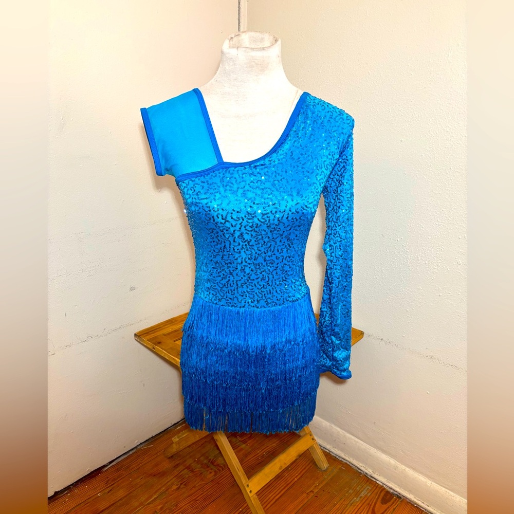 Weissman Dance Gloria Fringe Bodysuit